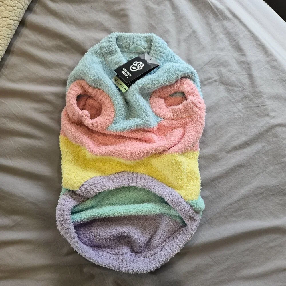 NWT - Canada Pooch - Pastel Party Sweater - Size 24 - Picture 3 of 5